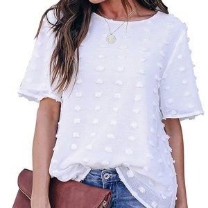 NWT White Chiffon Blouse